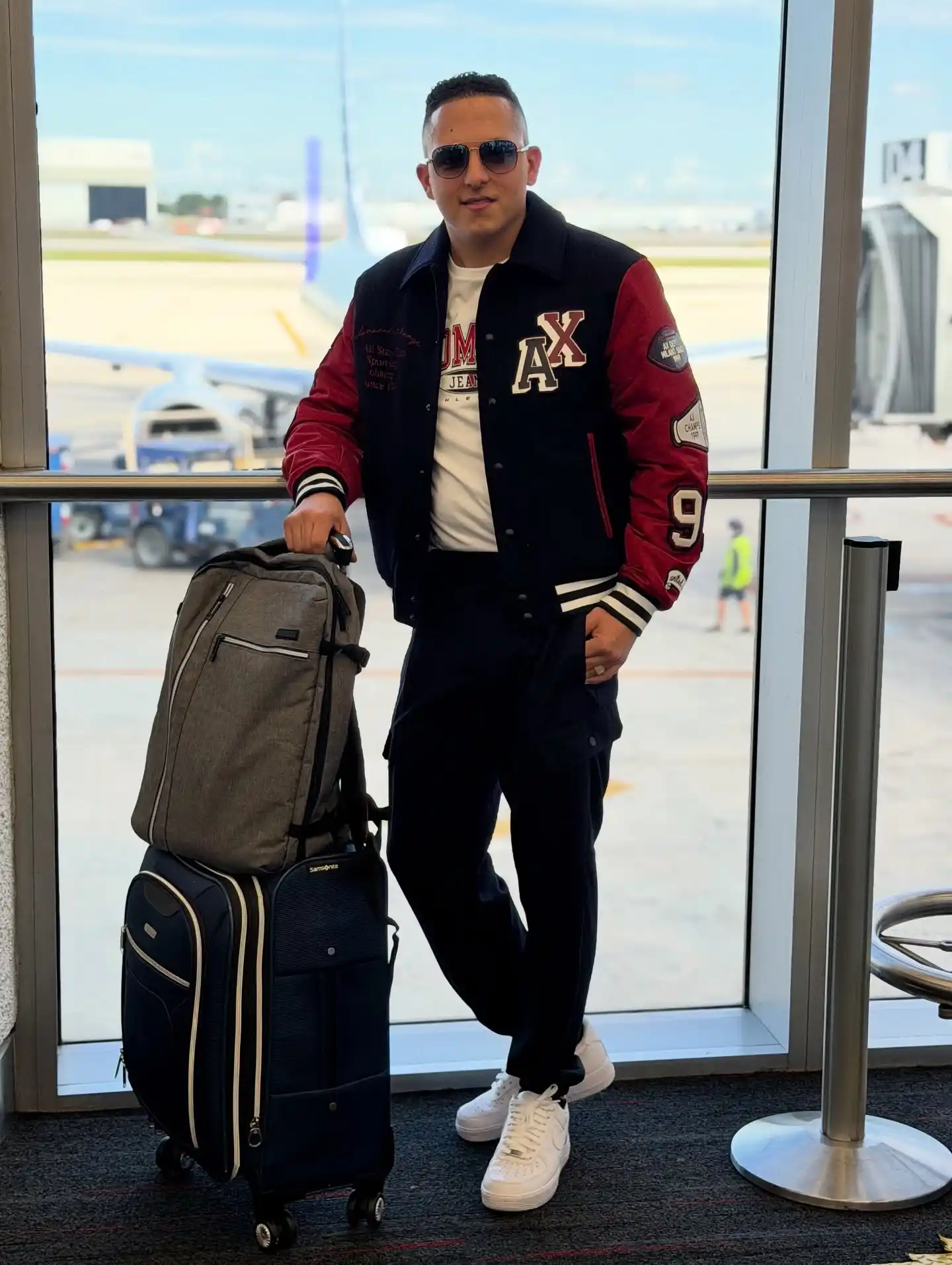 10. Graphic Varsity Jacket
