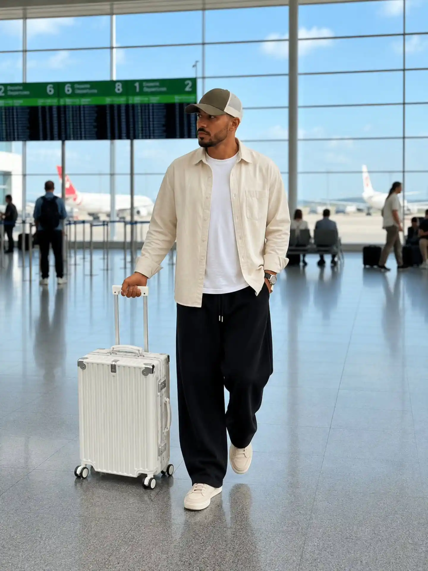 2. The Unbuttoned Overshirt over a Classic Tee