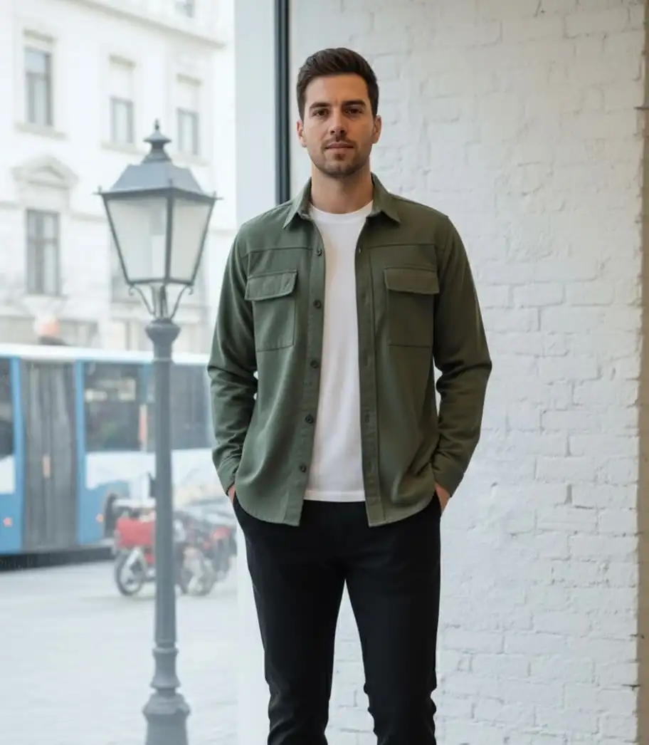 An Overshirt You Can Wear Open or Buttoned