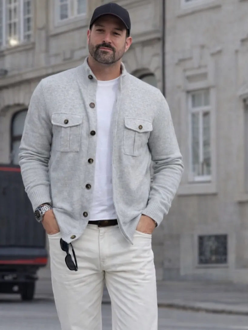 20 Classy Outfit Ideas for Tall Men That Actually Work 3 The Shirt Jacket Layer That Makes Tall Guys Look Finished, Not Thrown Together