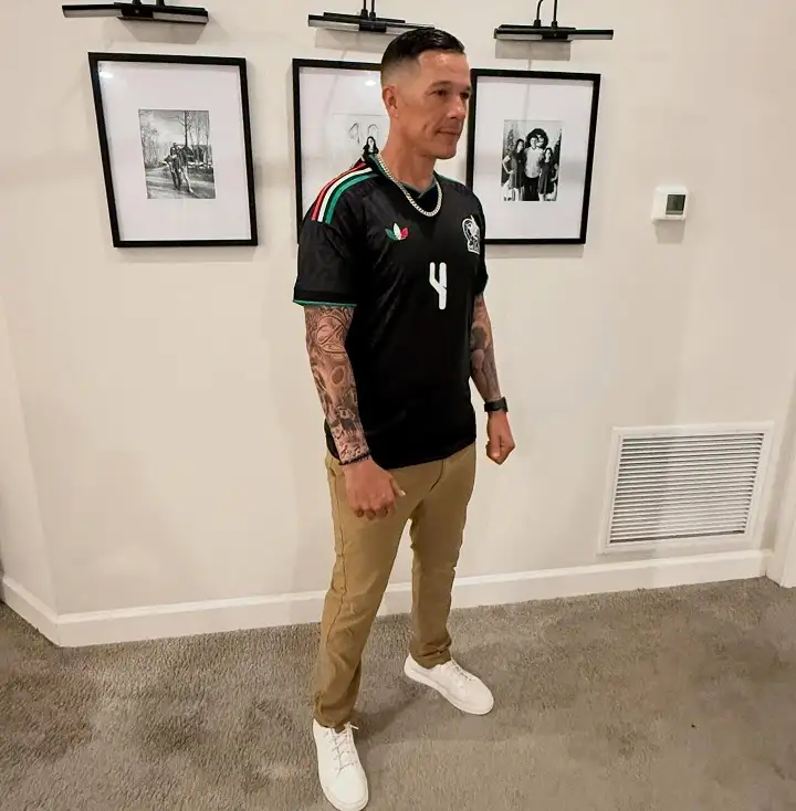 25 Soccer Jersey Outfit Men Business Casual Combos That Work 3 Black Mexico Jersey with Khaki Chinos