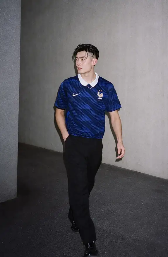 25 Soccer Jersey Outfit Men Business Casual Combos That Work 6 Blue France Jersey with Black Trousers
