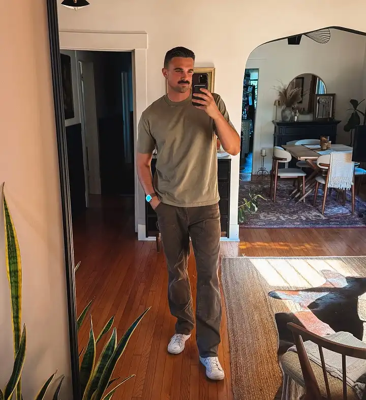 20 Classy Outfit Ideas for Tall Men That Actually Work 6 Monochrome Dressing in Two Shades, the Easiest Trick for Looking Taller