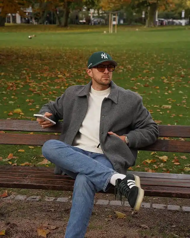 12 Capsule Wardrobe Ideas for Men (Fall, Winter, Spring, Summer) 2 1. Grey Wool Bomber Jacket