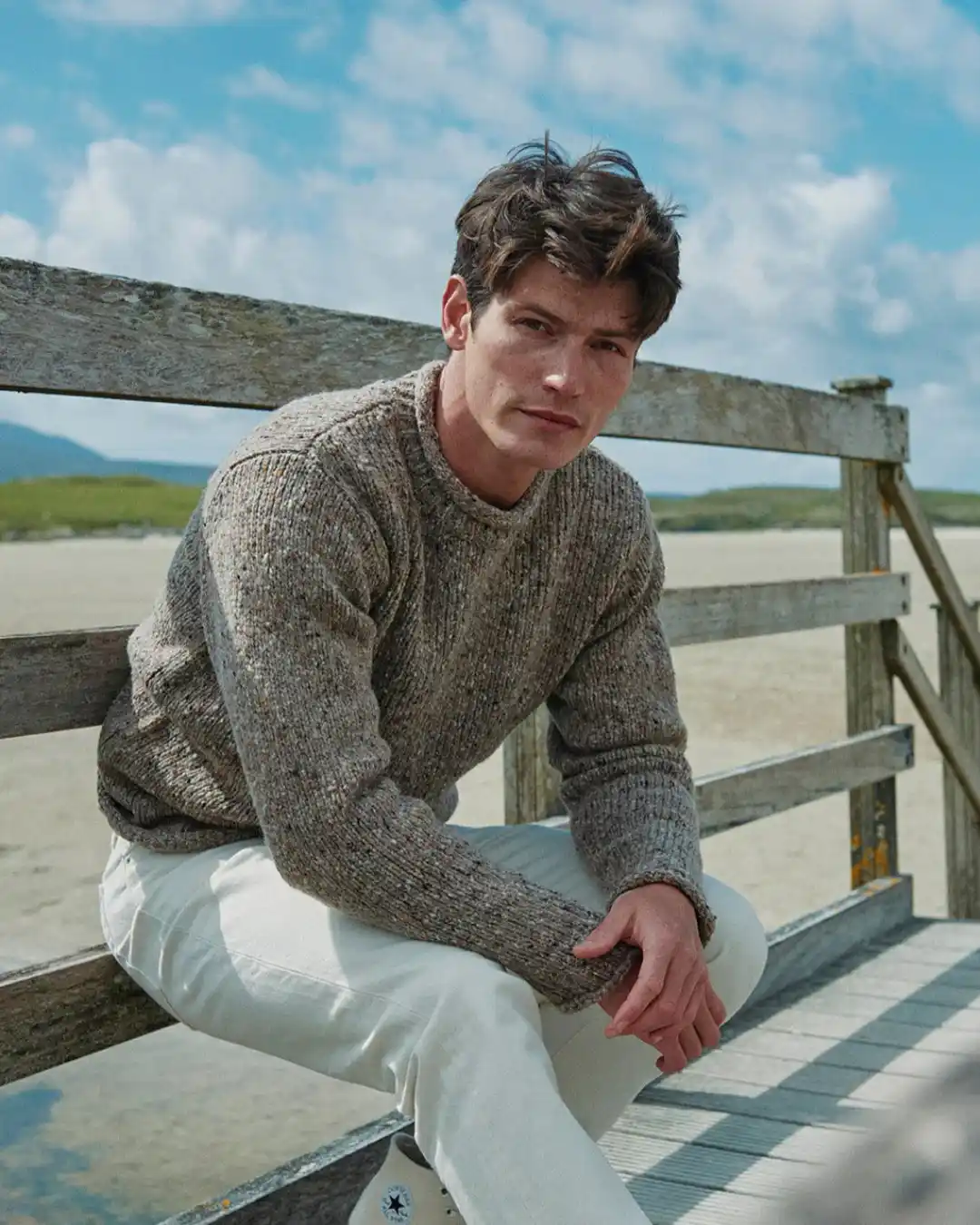 5. Chunky Knit Crewneck Sweater