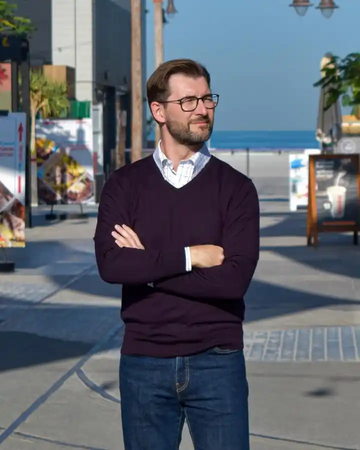 7. V-Neck Sweater Layer