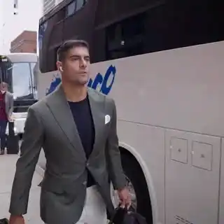 10. The Fitted Blazer and Dark Undershirt
