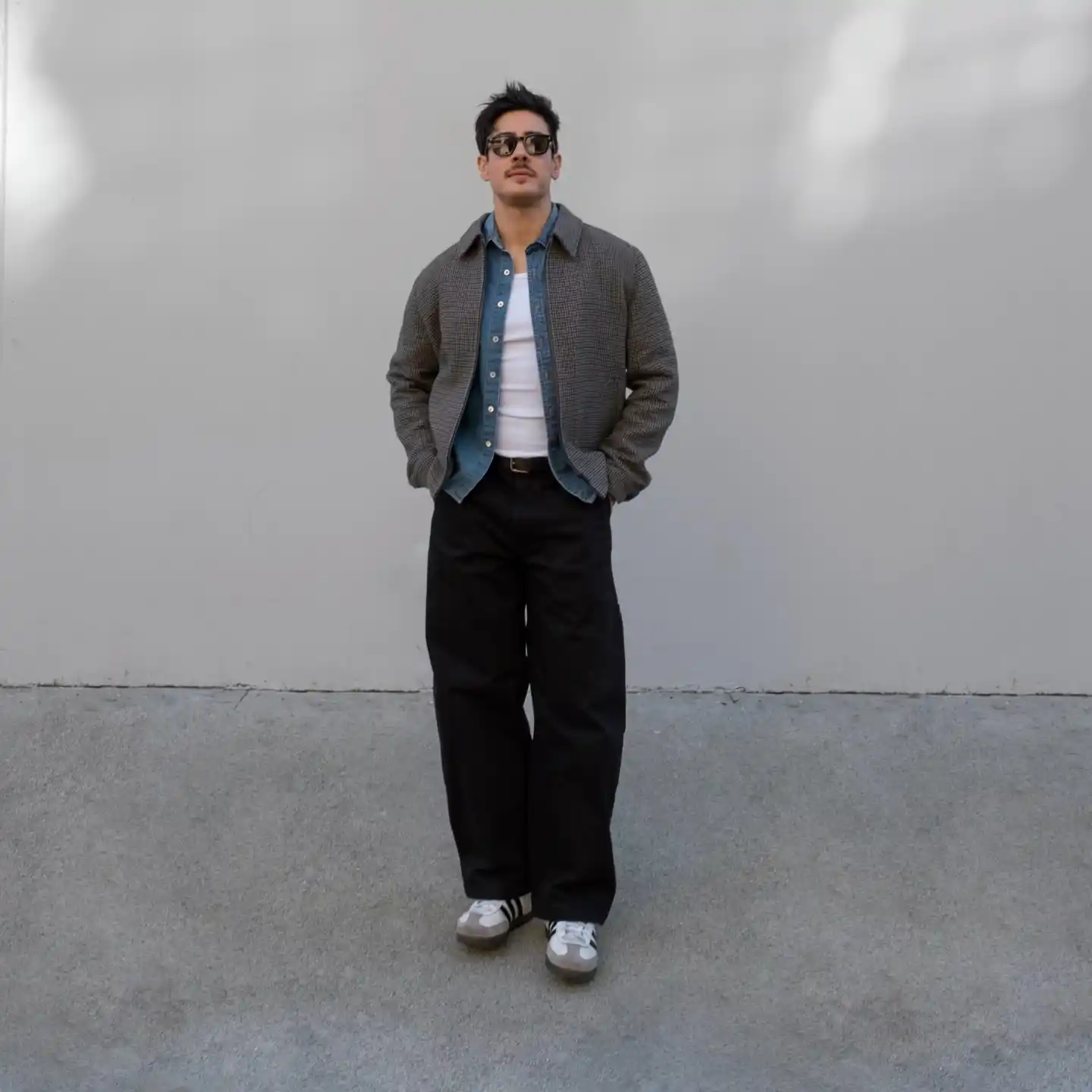 9. Chore Jacket and Striped Button Down Layering