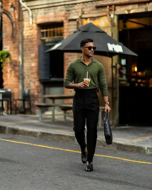 Tall Men’s Office Outfits Ideas: 10 Professional Styles 6 5. High Waisted Tapered Trousers