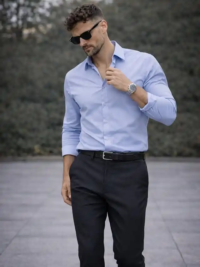 17 Shirt Styles for Tall Men That Actually Fit 8 7. Slim Fit Classic Dress Shirt