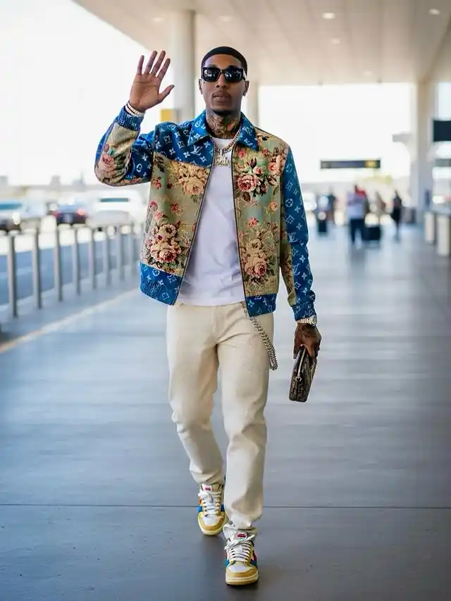 8. Floral Tapestry Bomber and Monogrammed Separates