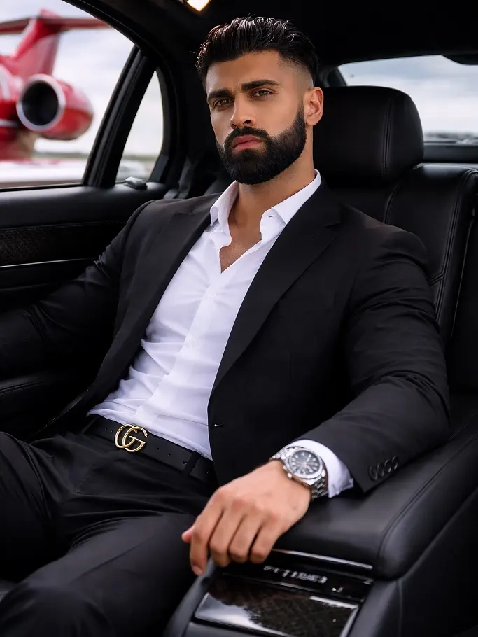 21 Classy Outfits for Men That Look Far More Expensive 2 Open Collar Shirt Under A Black Blazer
