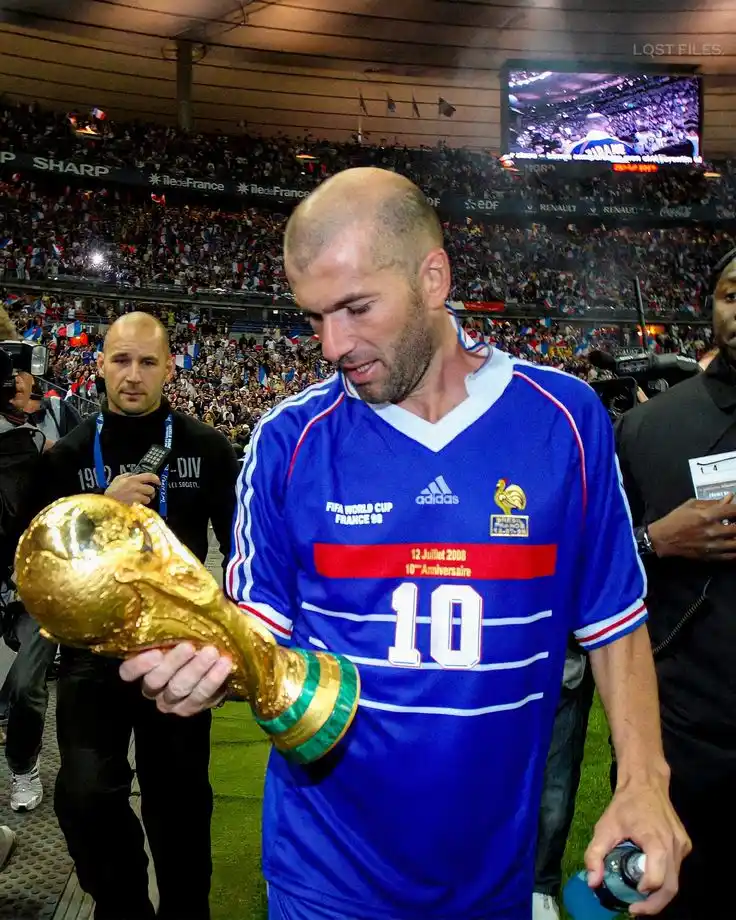 9. France 1998 World Cup 10th Anniversary Jersey Number 10