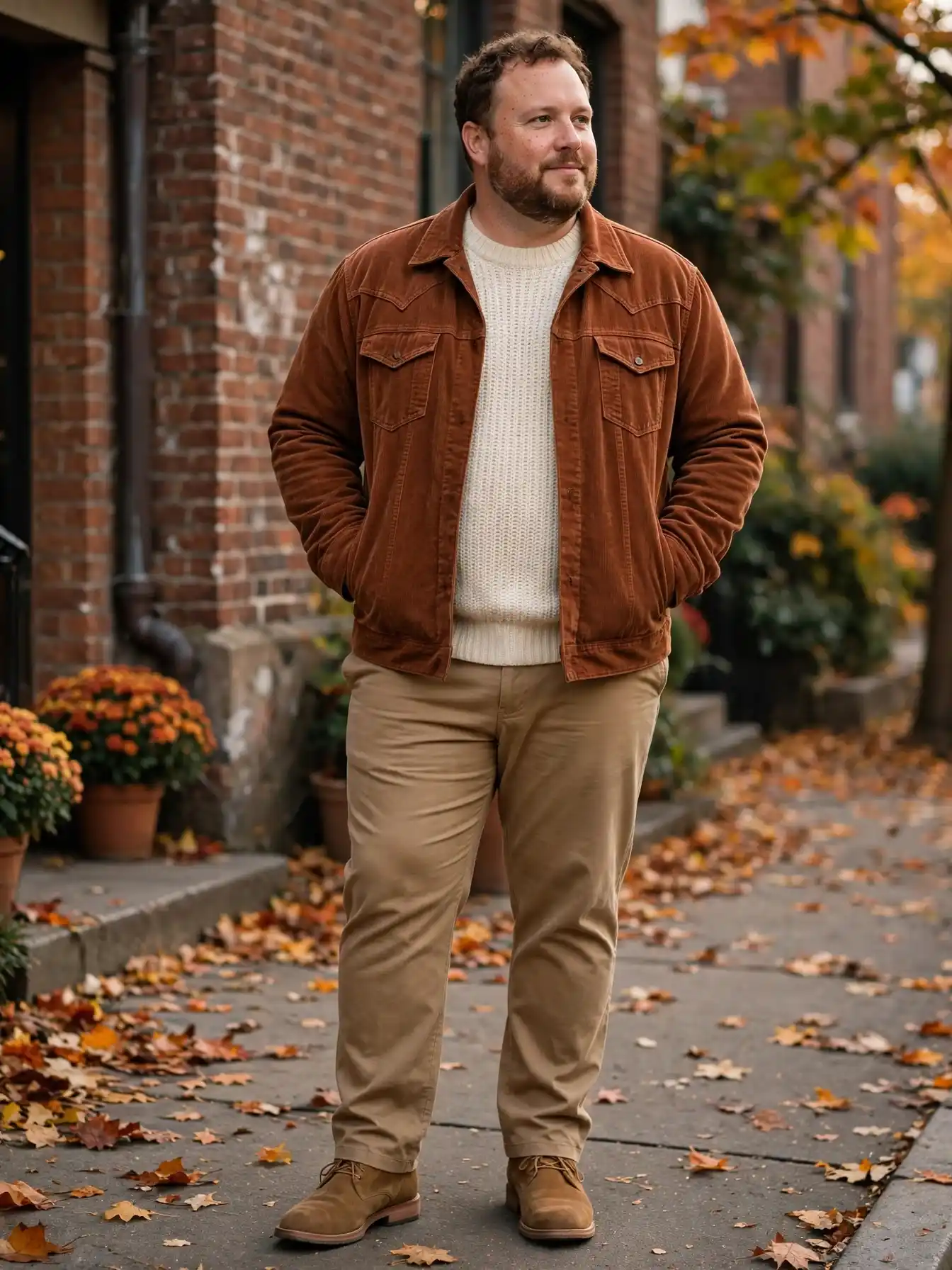 11. Corduroy Western Jacket and Chinos