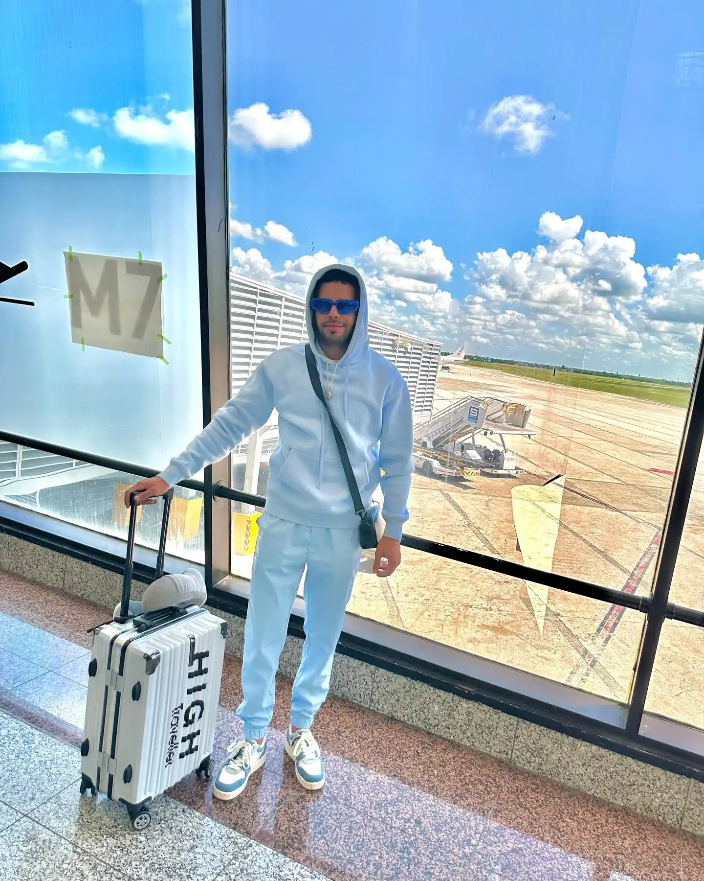 3. Monochrome Pastel Hoodie and Sweatpants Set