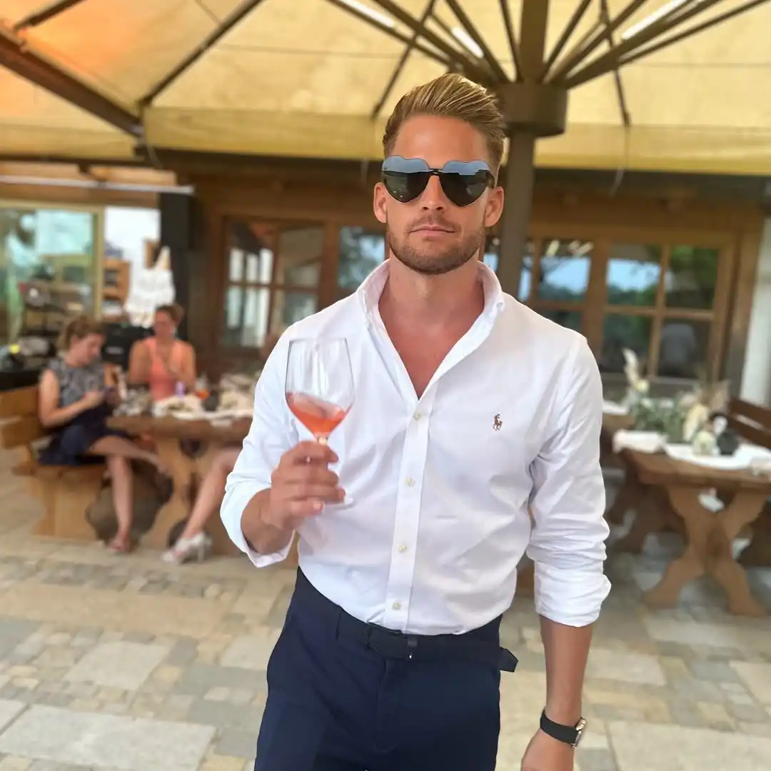 7. White Button Down With Navy Trousers