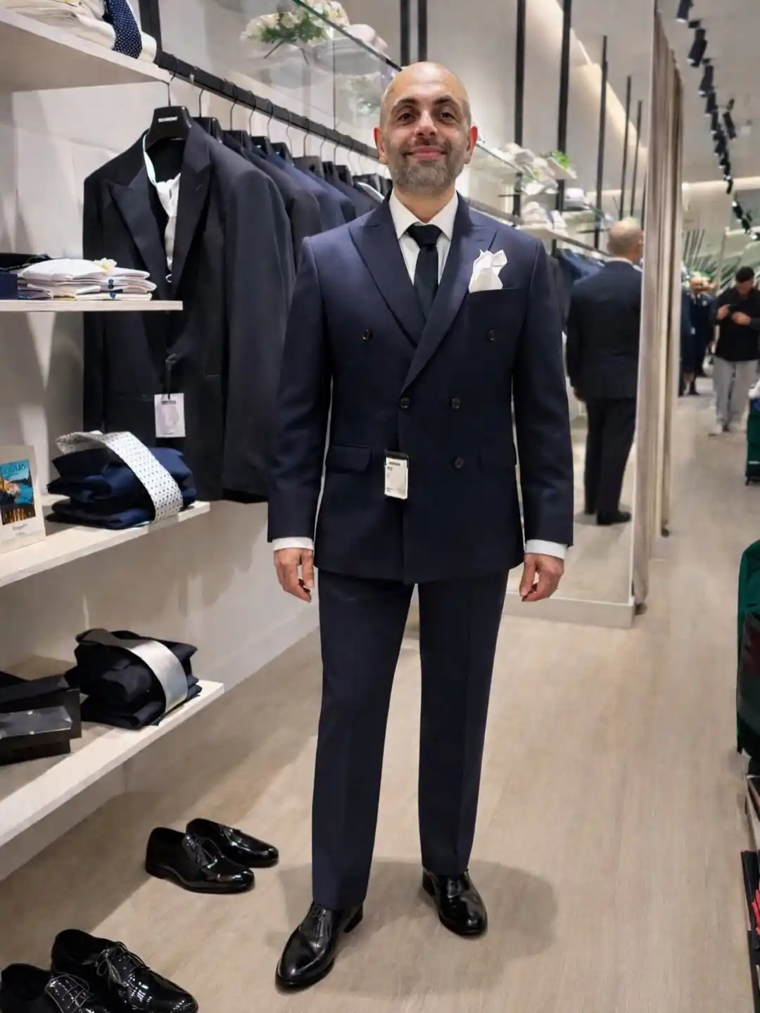 2. Navy Double Breasted Suit