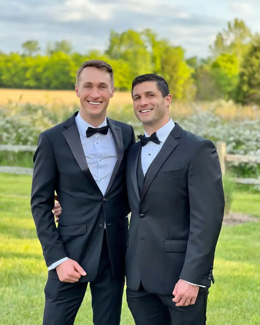 15 Winter Wedding Guest Outfit Ideas for Men 7 5. Classic Black Tuxedo with Bow Tie