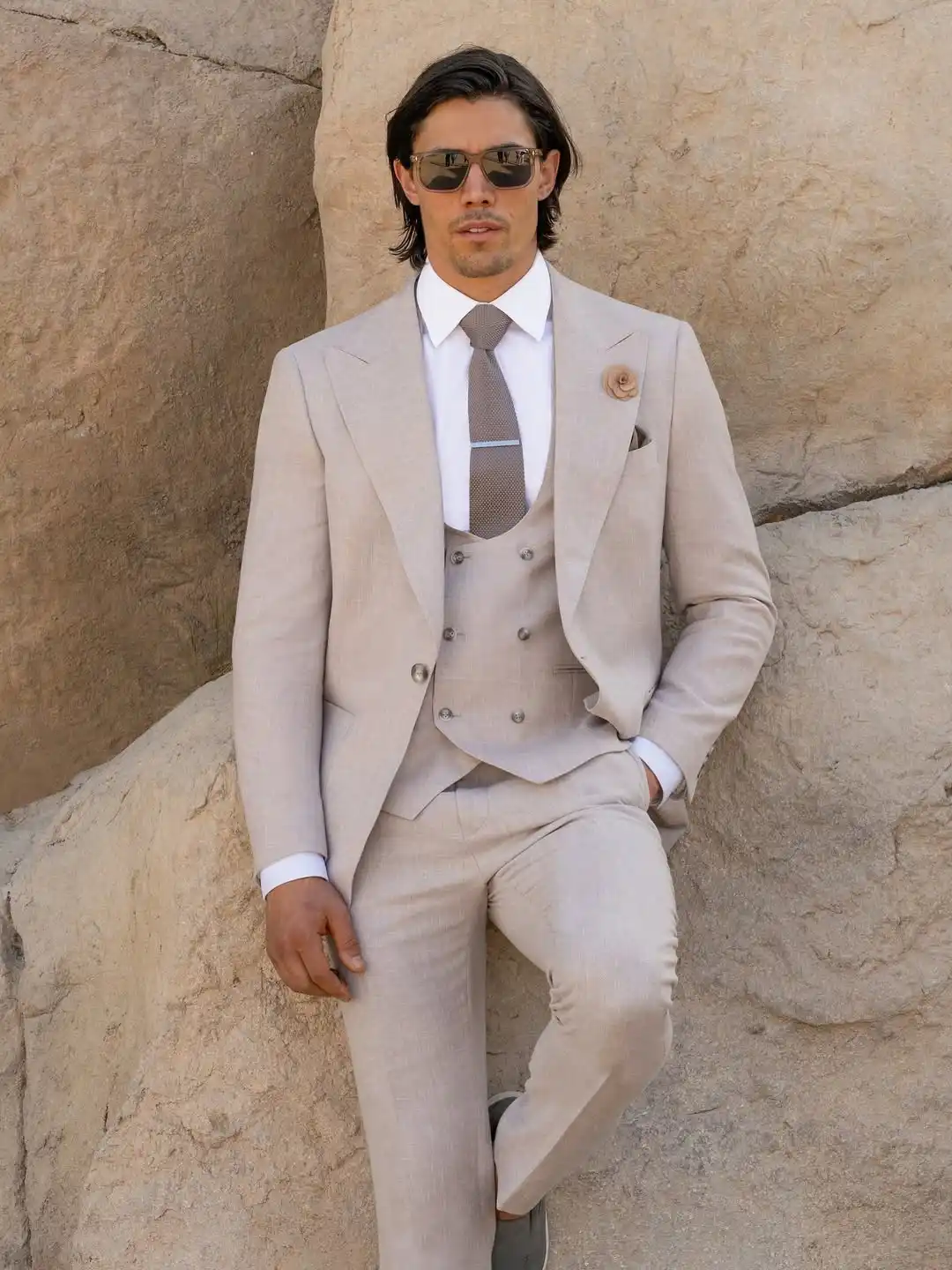 4. Three Piece Suit For Garden Party