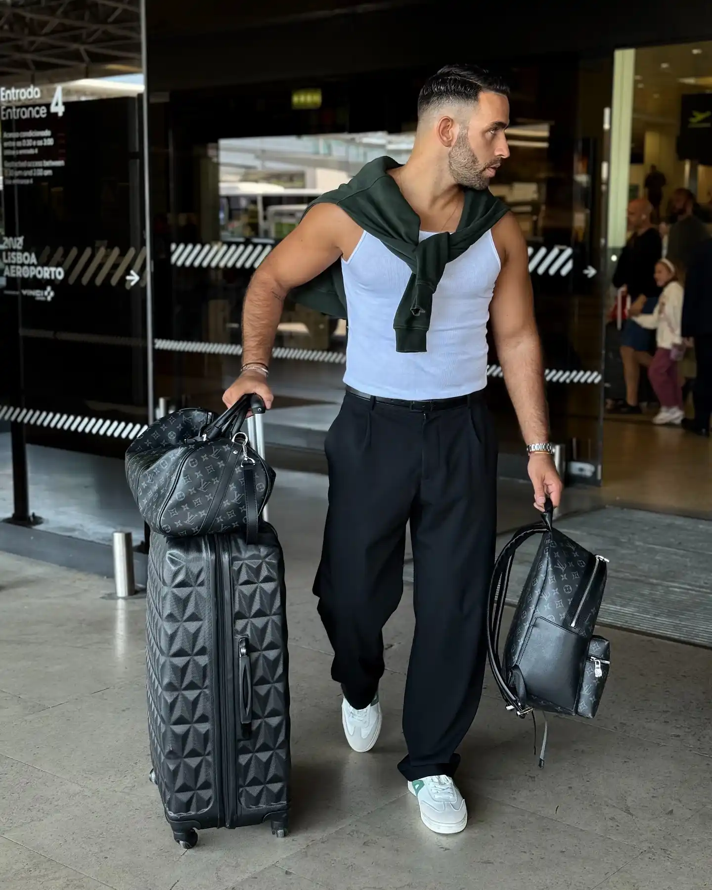 5. The Ribbed Tank and Wide Leg Trouser Set