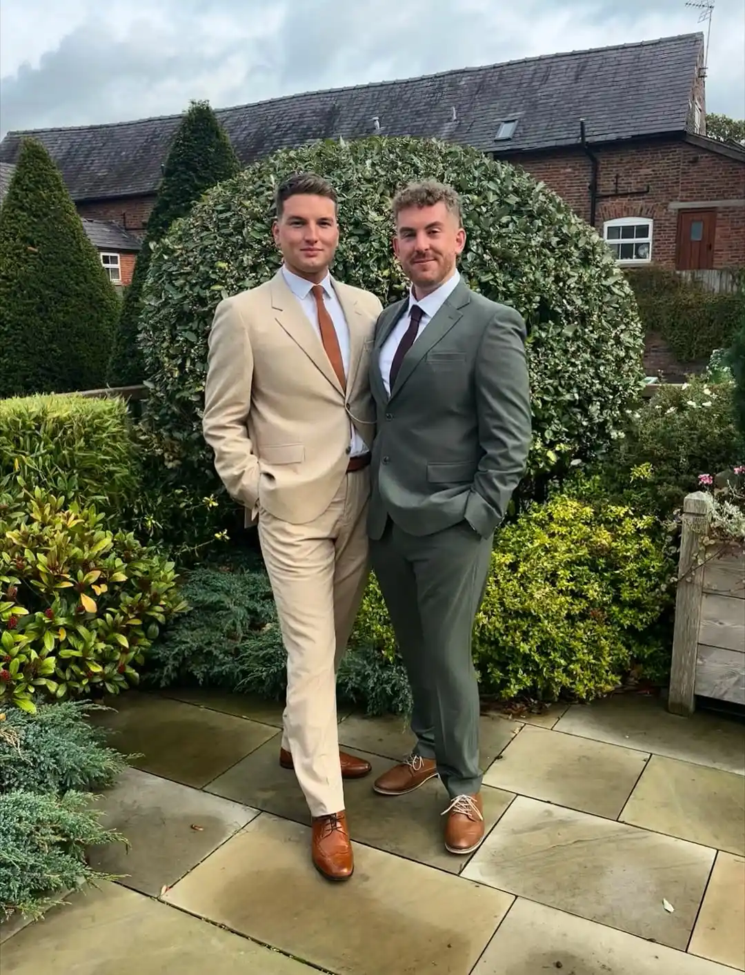 2. Tailored Suit With Contrast Tie