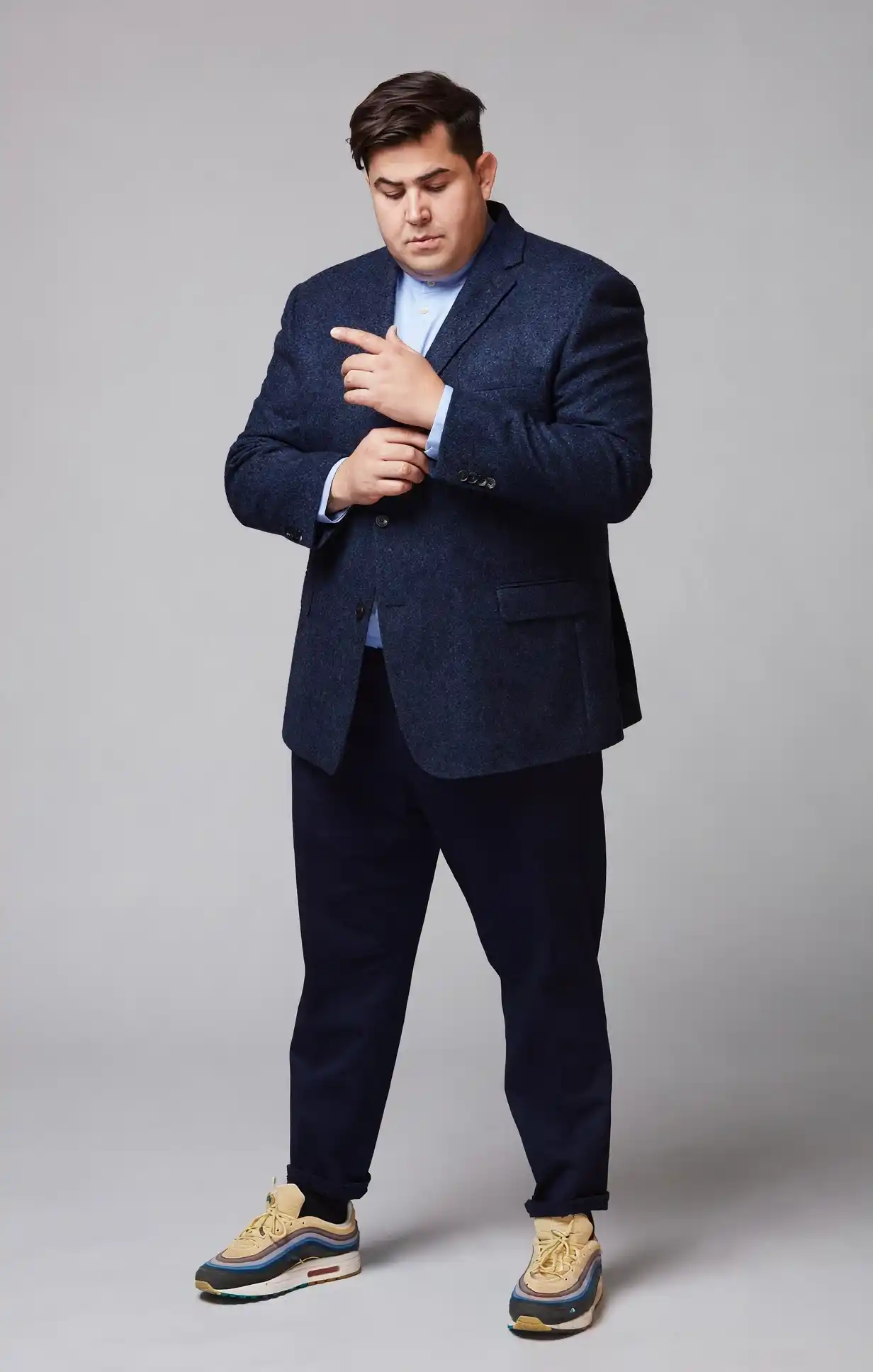 13. Navy Tweed Blazer