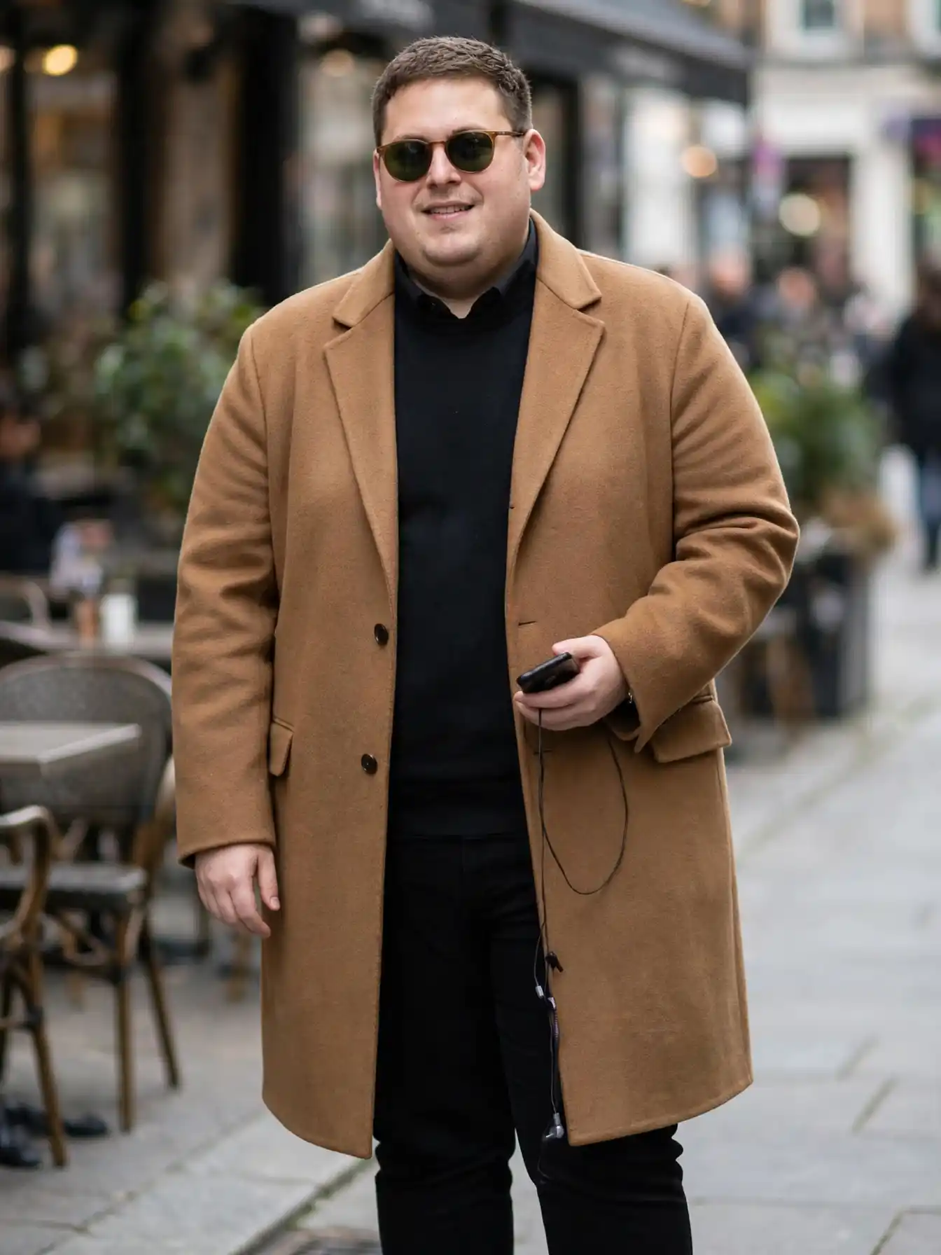 10. Camel Wool Overcoat