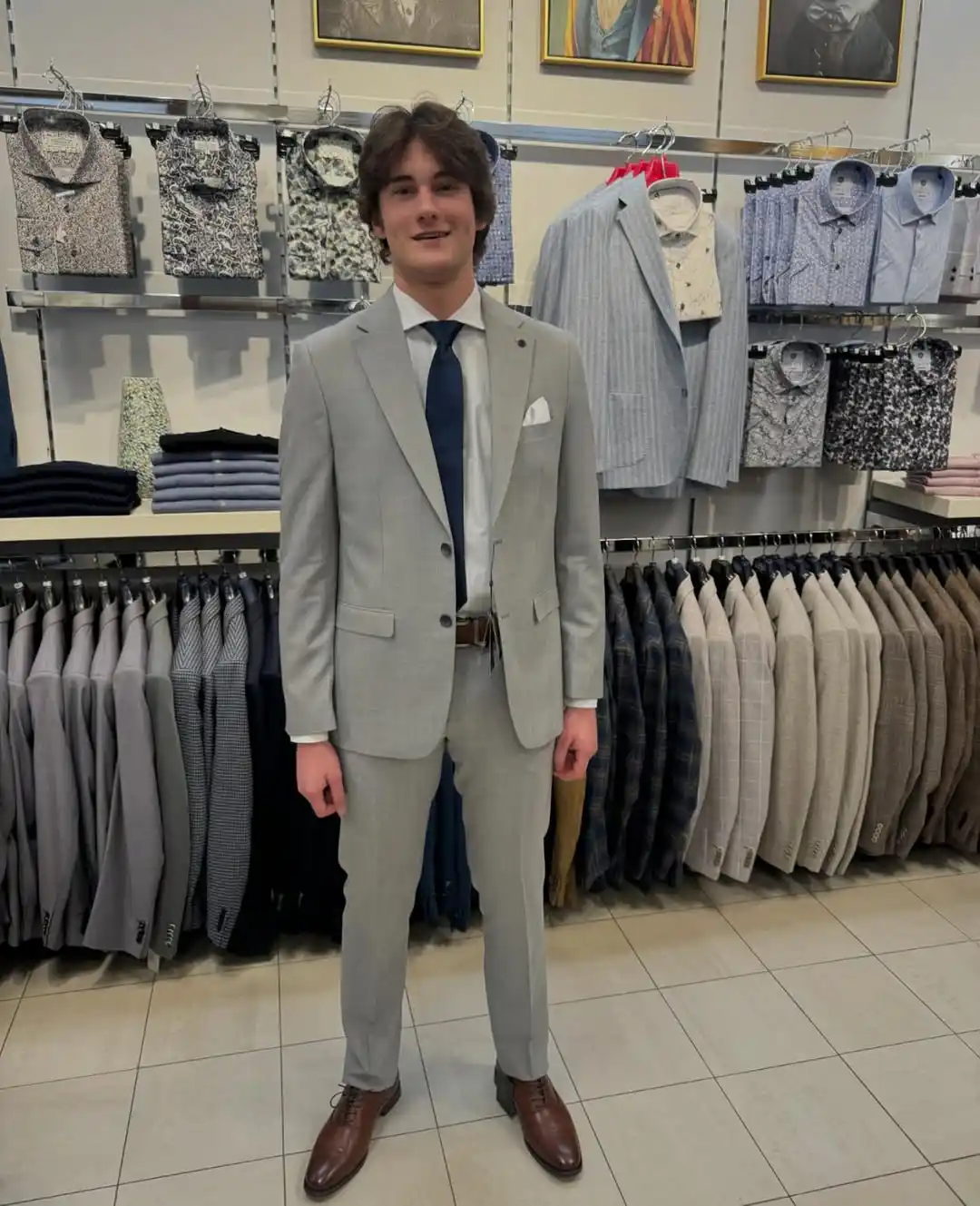 2. Light Grey Two Piece Suit