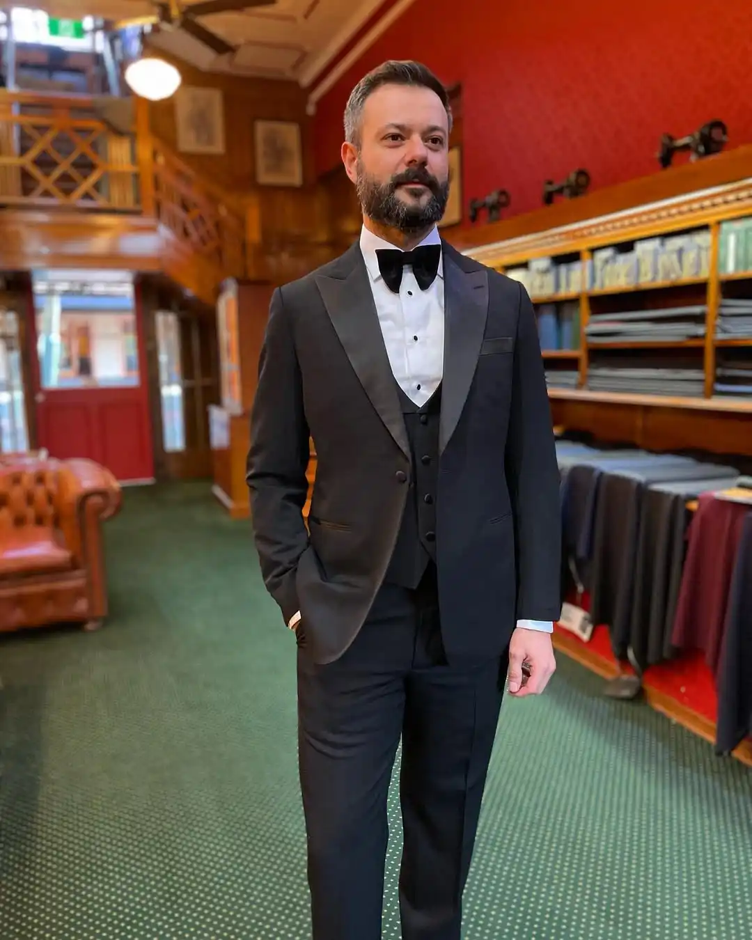 6. Tuxedo with Formal Overcoat