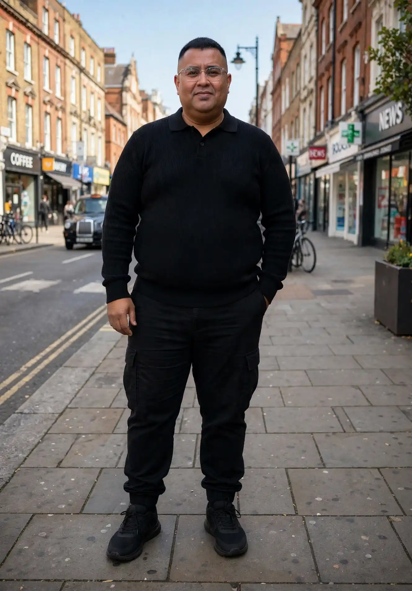 9. Knit Polo with Cargo Joggers