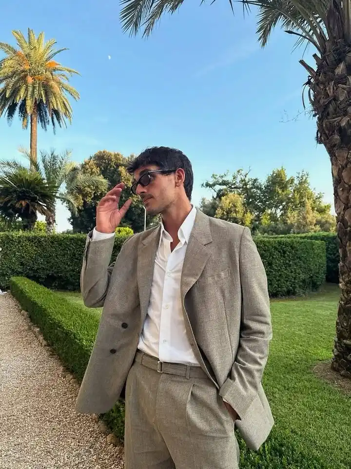 6. Coastal Boho Wedding Menswear