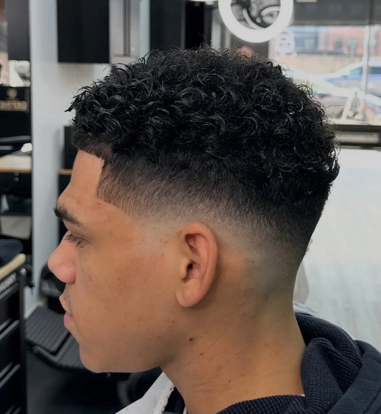 8. Sharp Edge Curls with Deep Fade