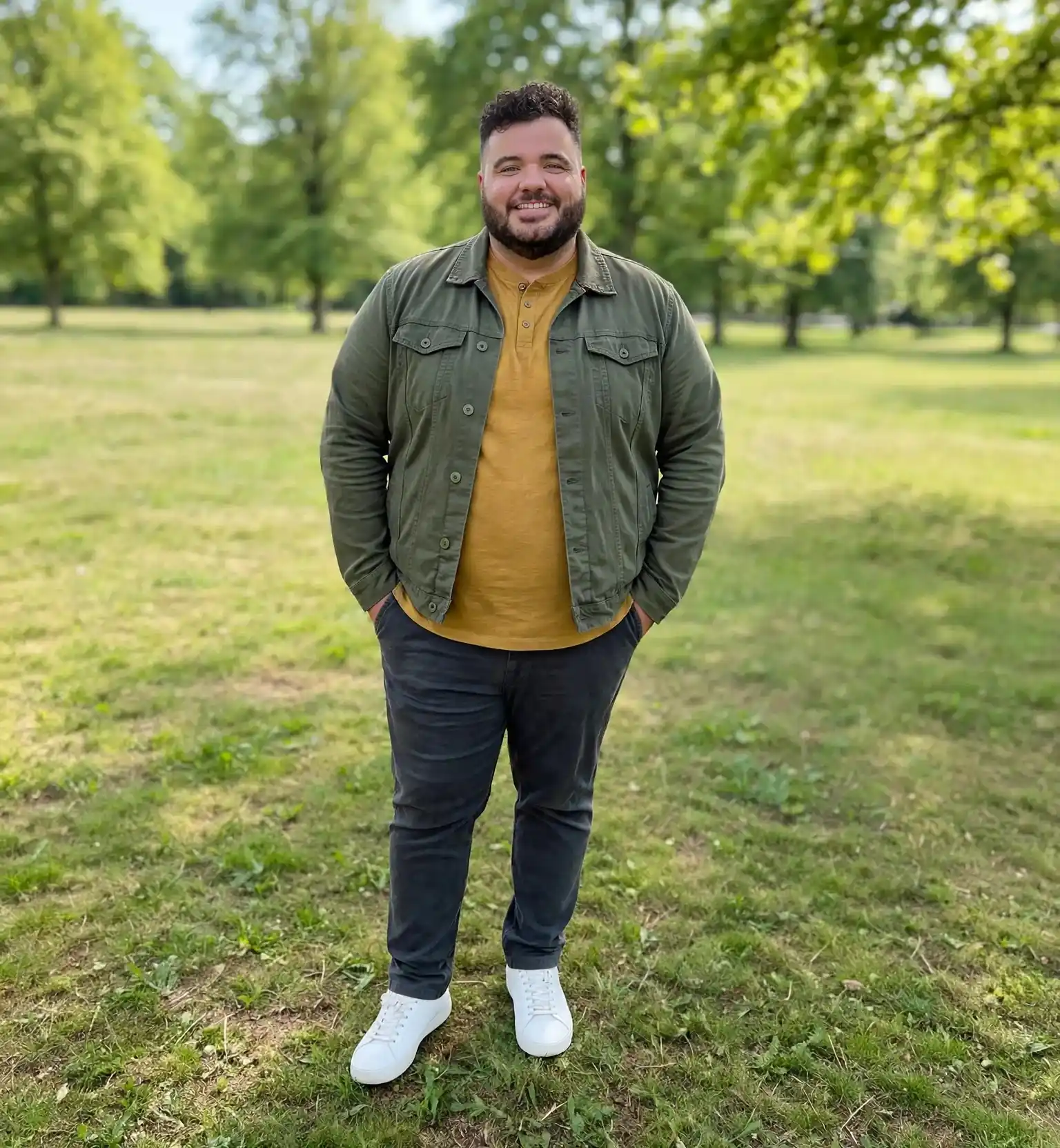 10. Layering a Trucker Jacket Over a Henley