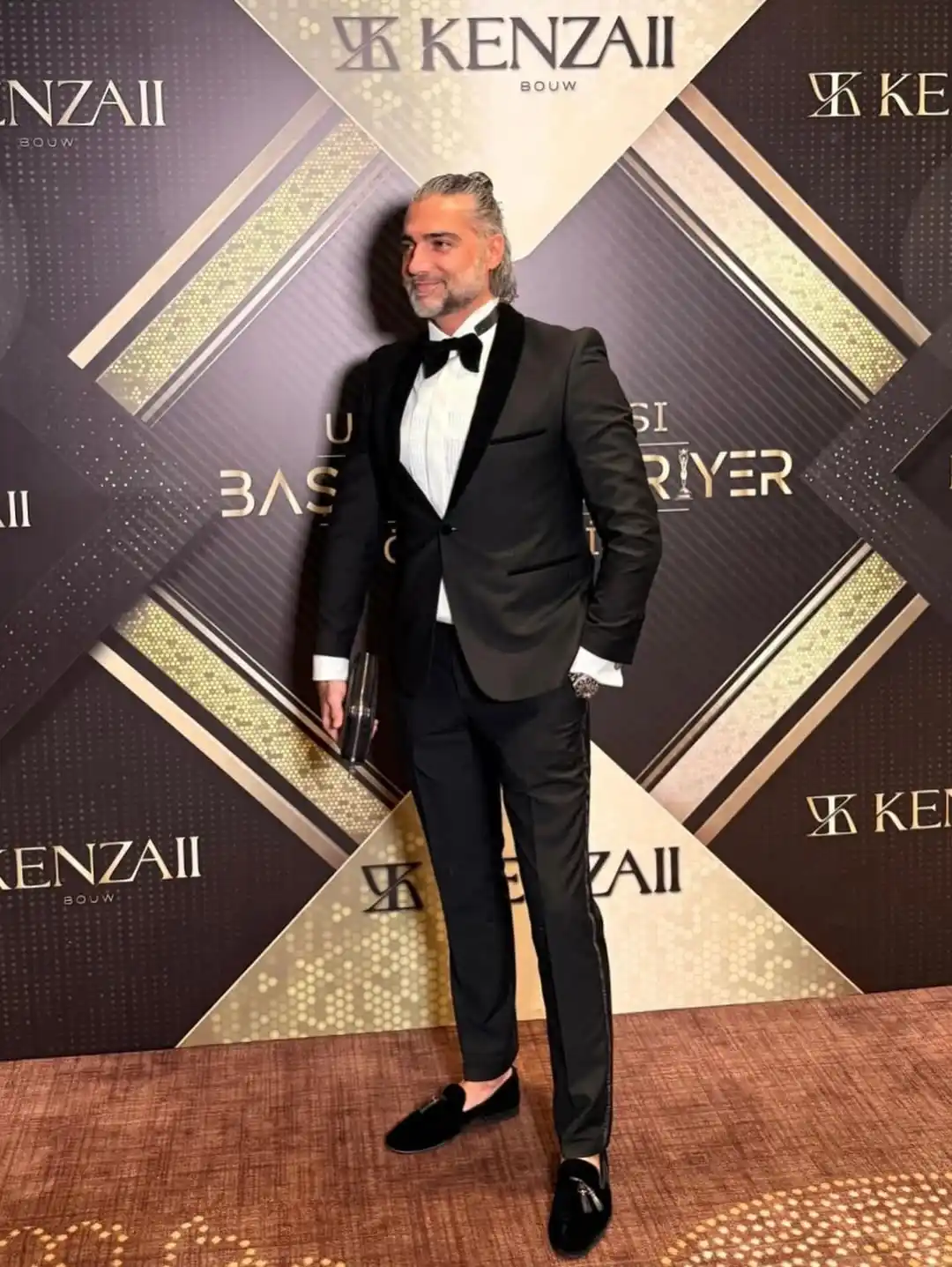 1. Black Tuxedo with Satin Bow Tie