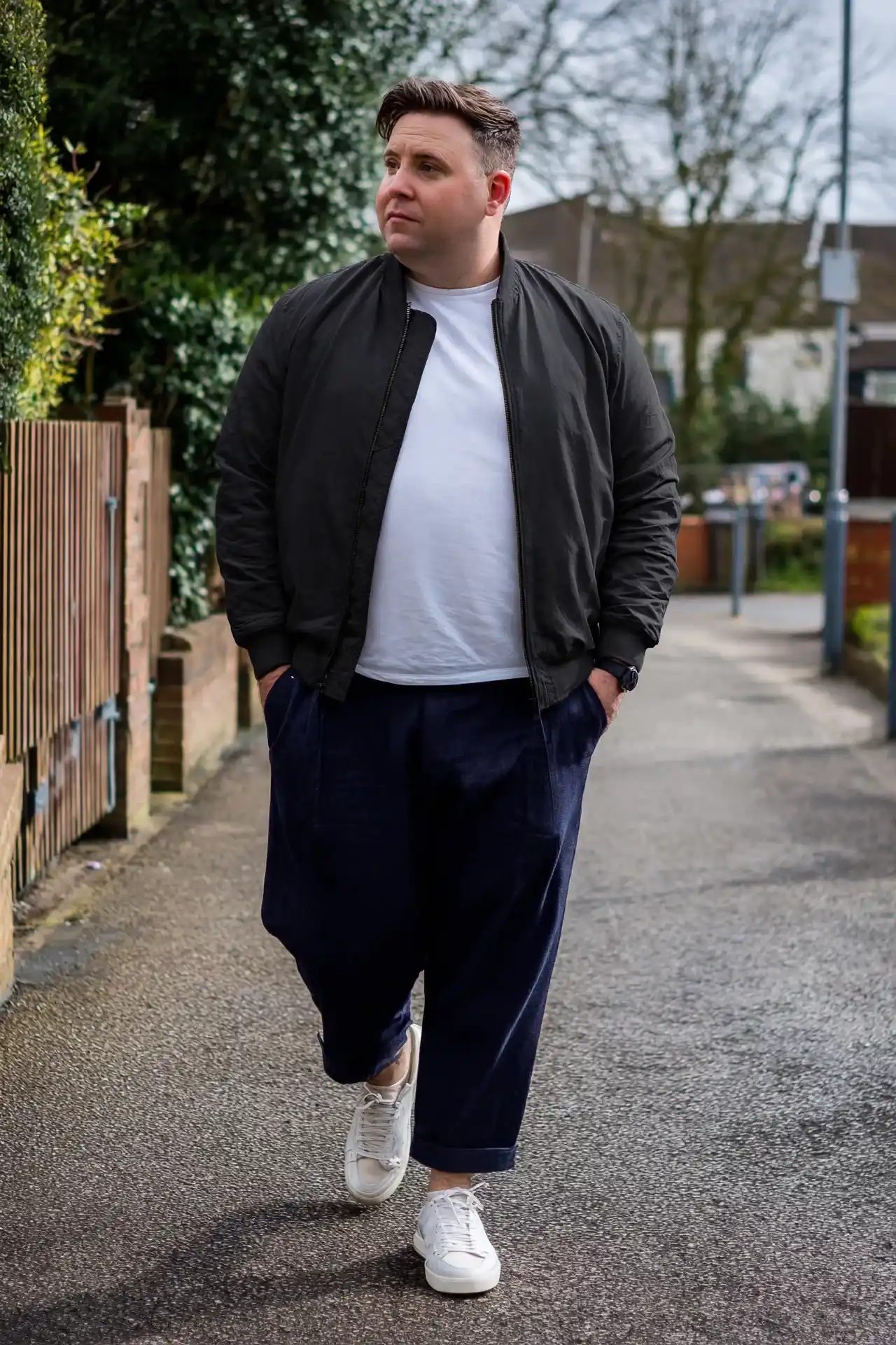 6. Charcoal Bomber Jacket