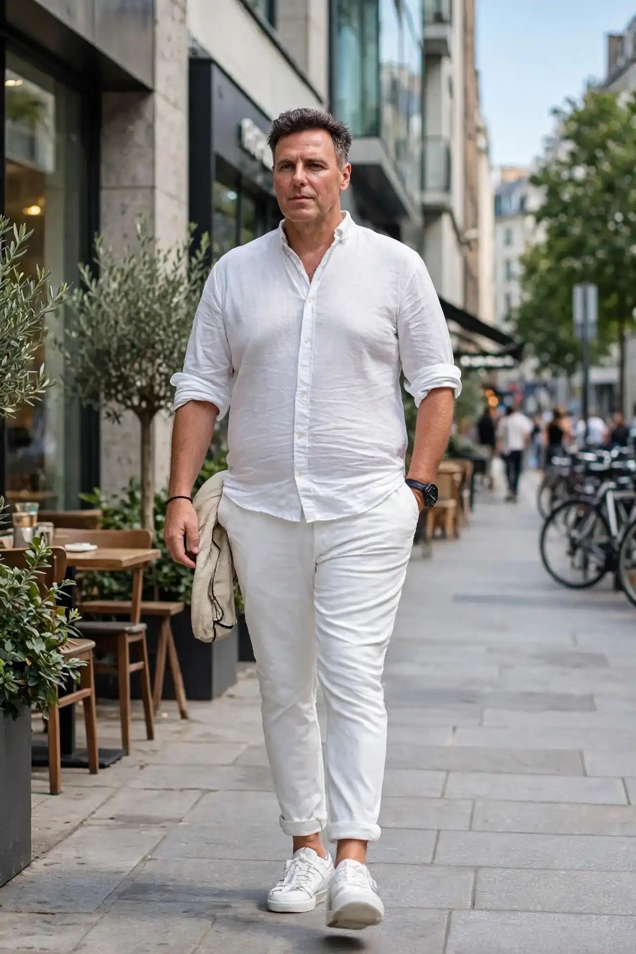 9. White Linen Trousers