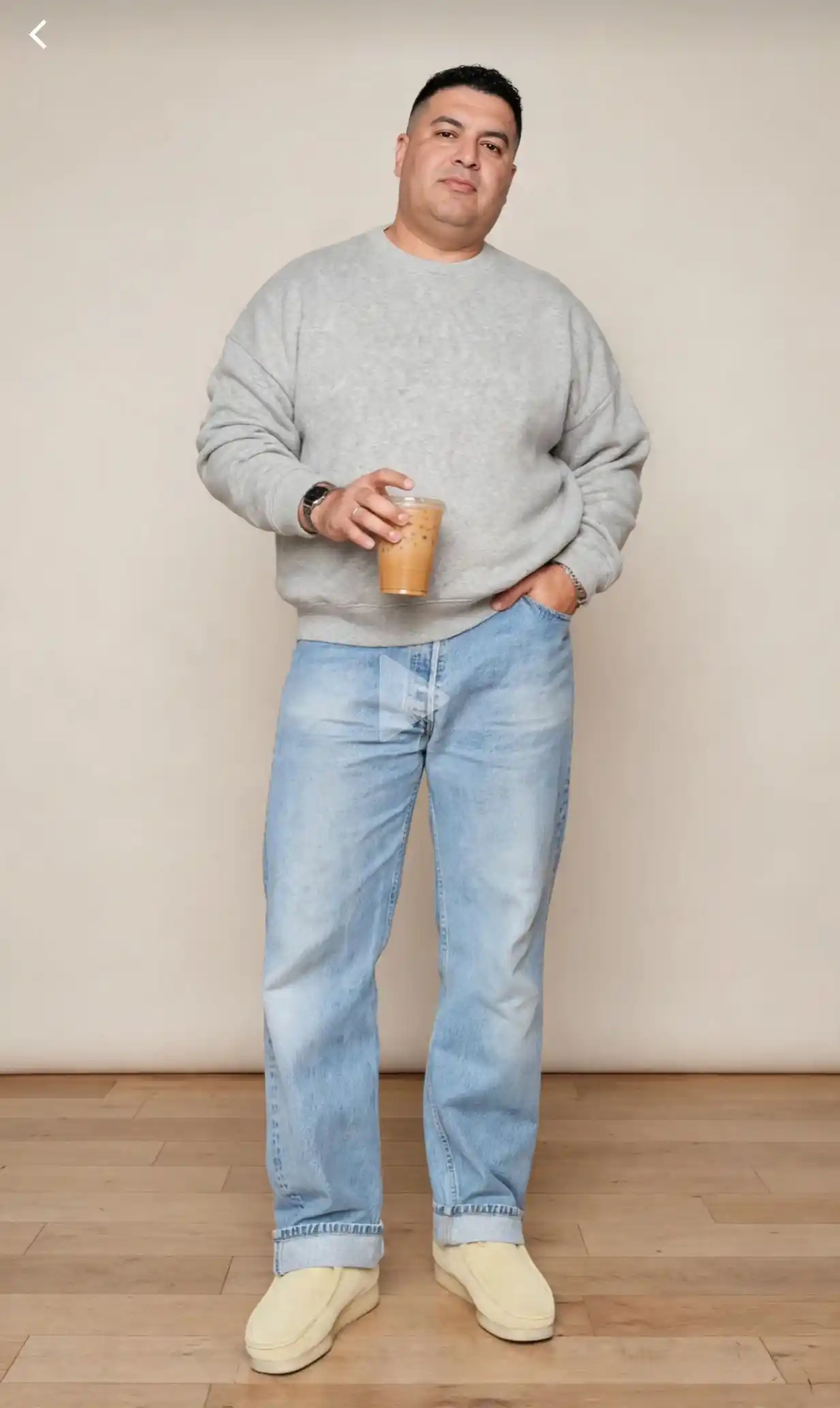 7. Relaxed Fit Light Wash Jeans