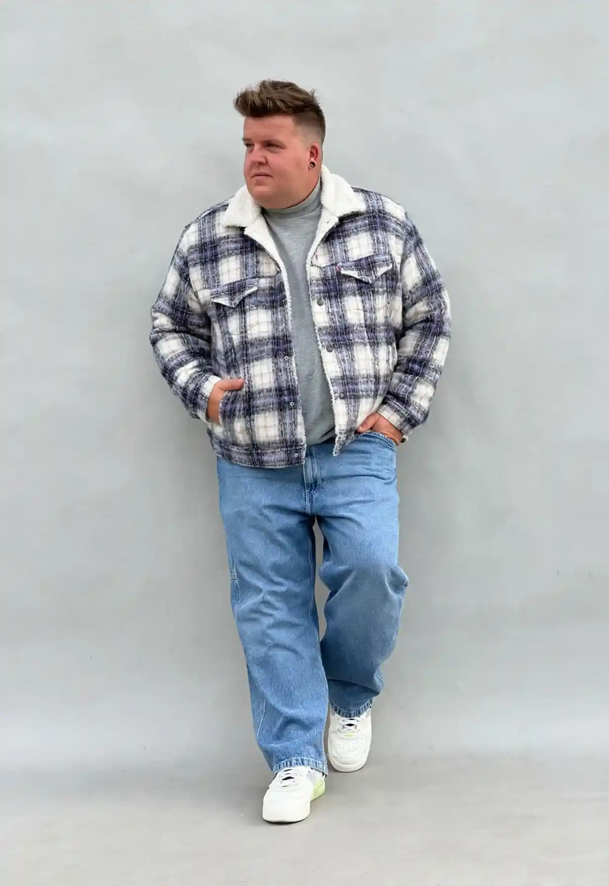 2. Light Wash Straight Leg Denim