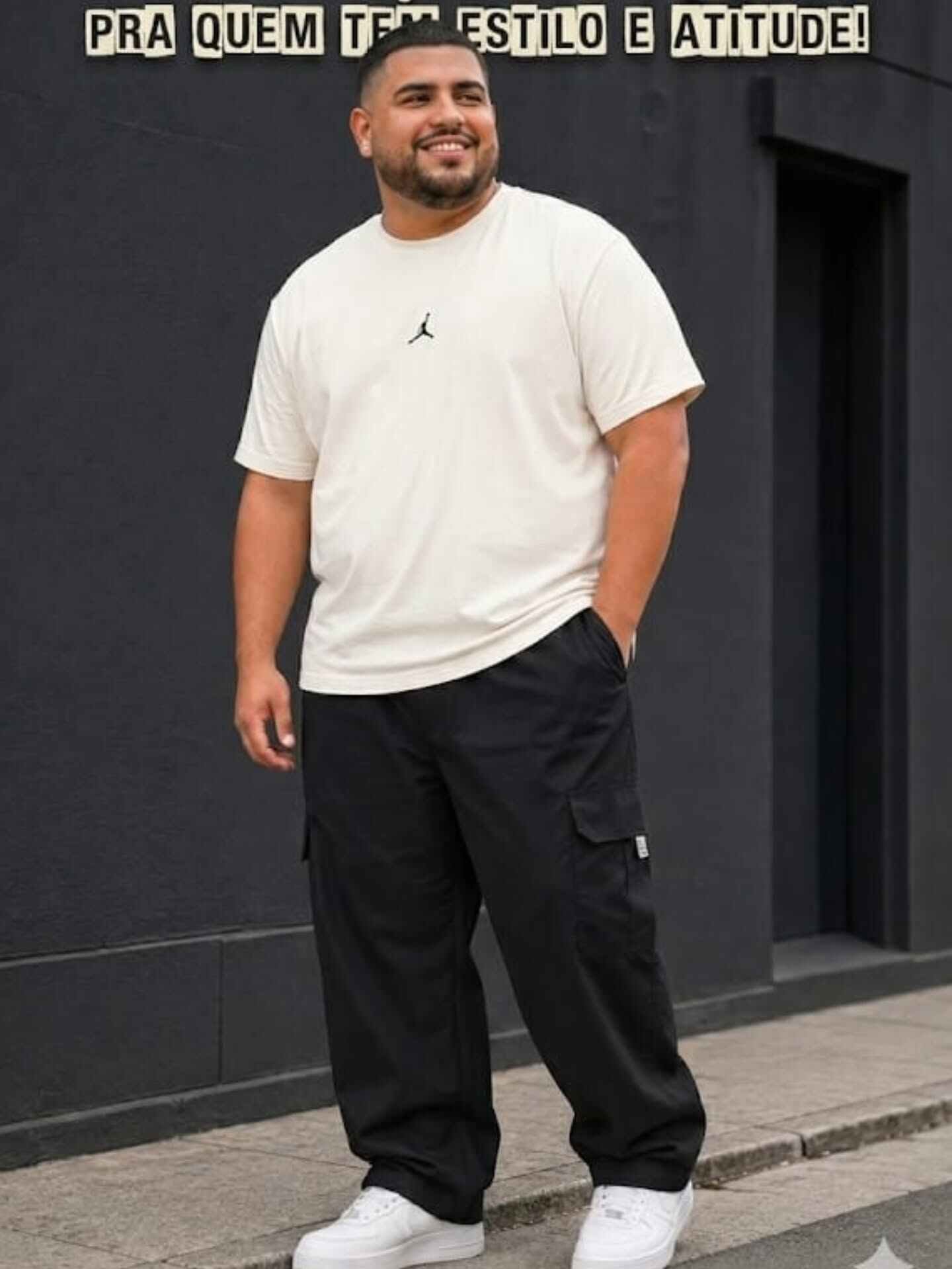 4. Black Cargo Pants
