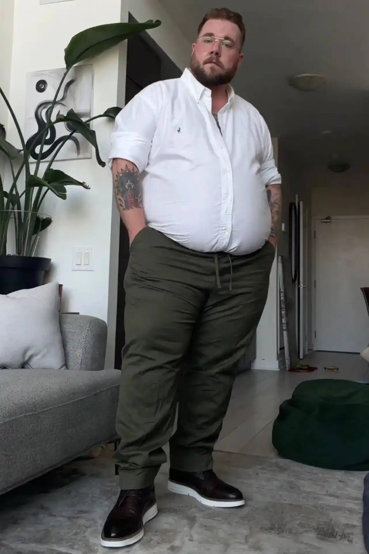 9. Olive Drawstring Trousers