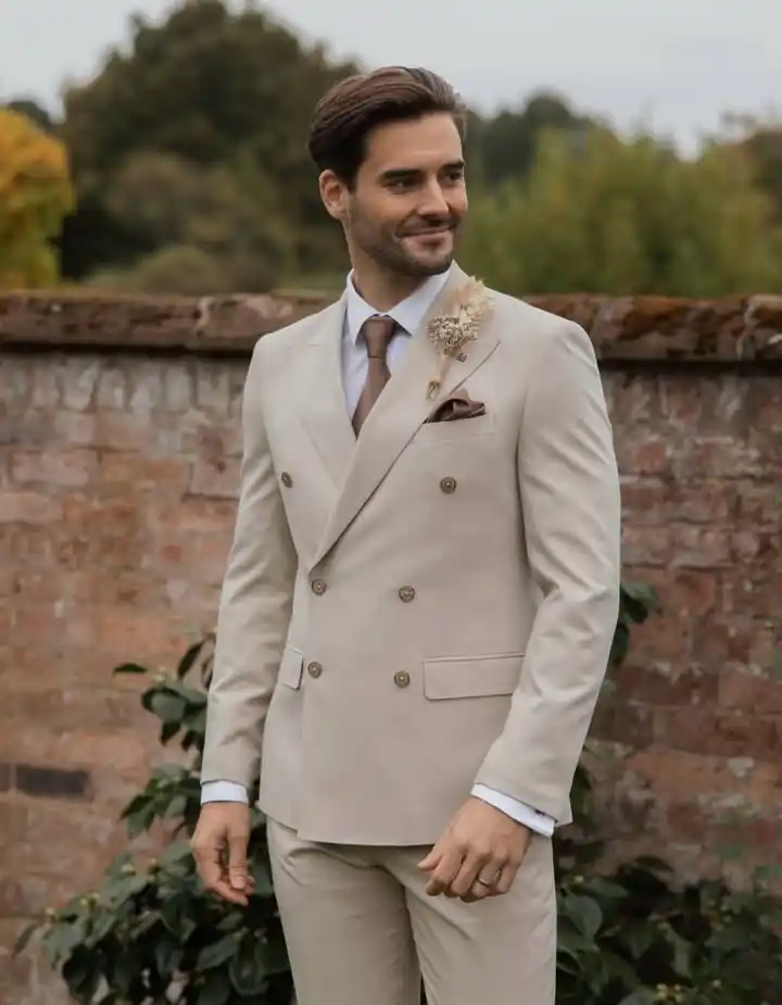 3. Stone Double Breasted Blazer