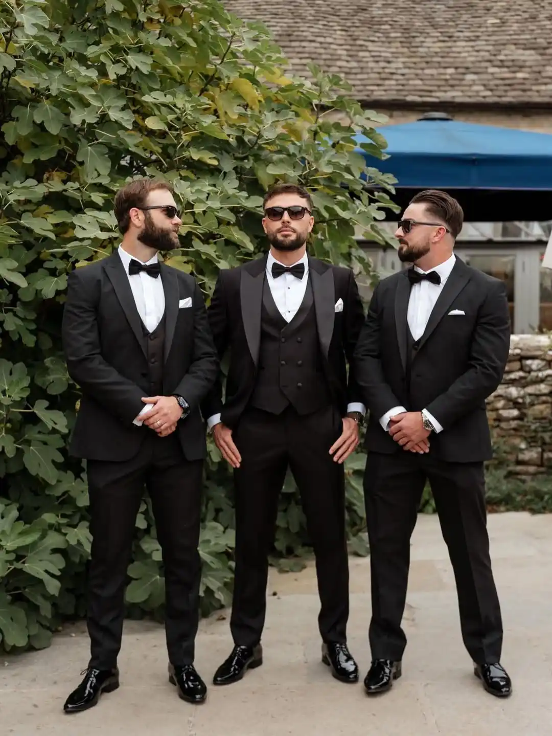 8. Black Tuxedo With Bow Tie