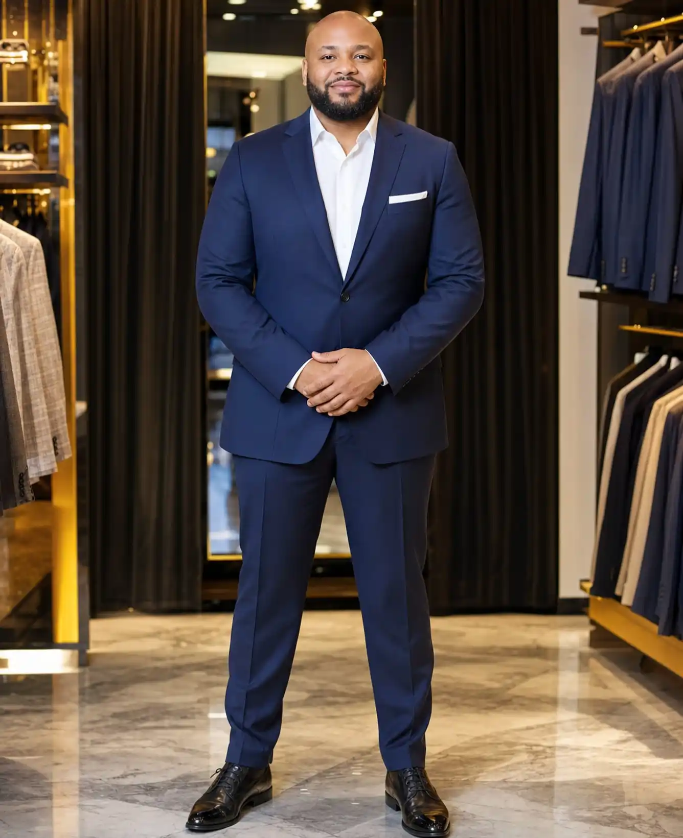 9. Navy Single Breasted Suit