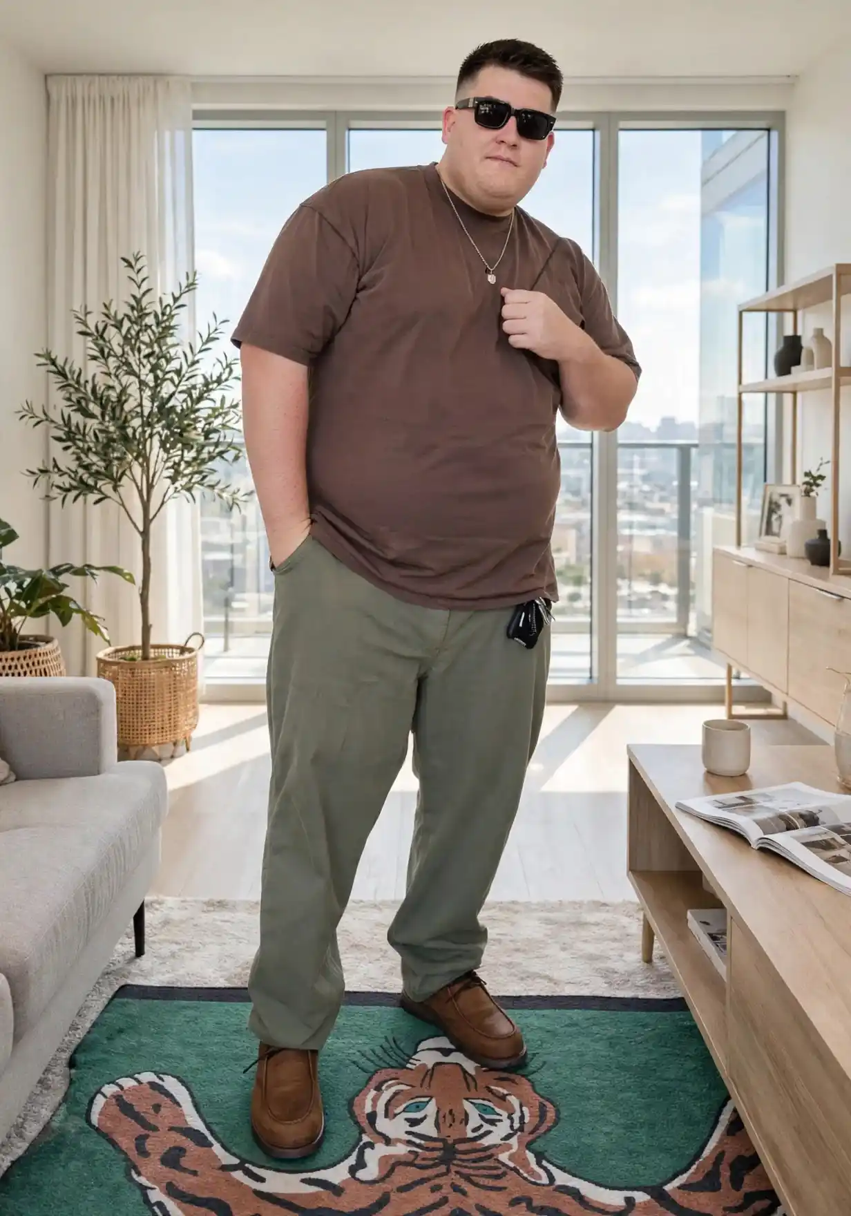 8. Olive Green Chino Pants