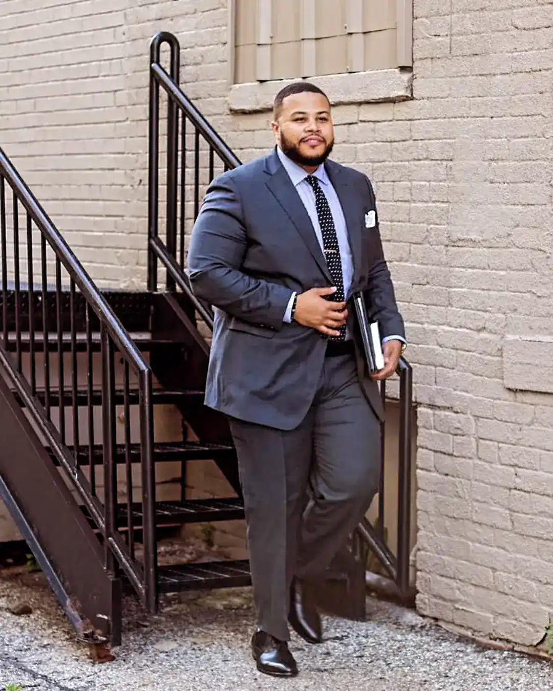 7. Charcoal Grey Business Suit