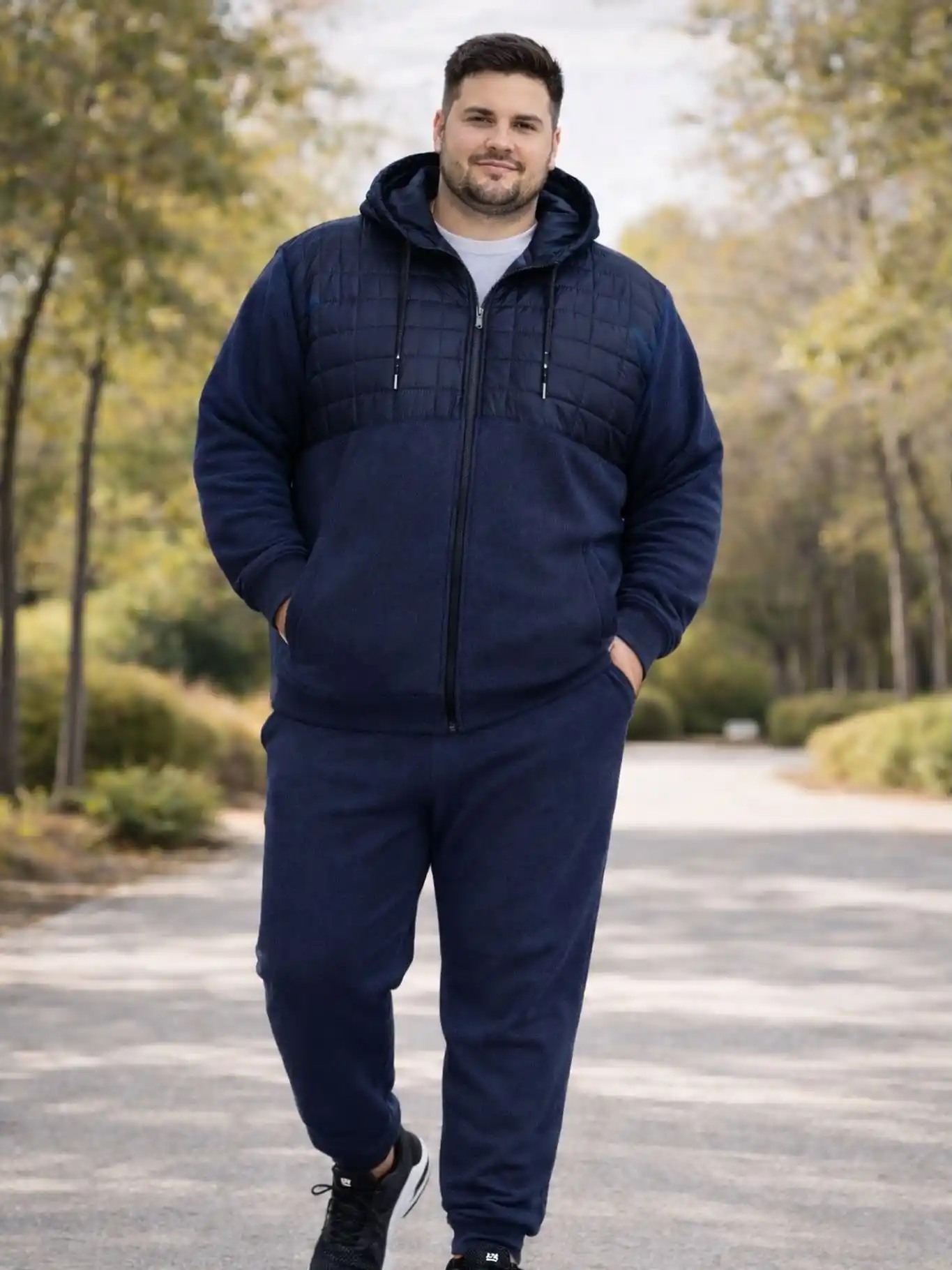 1. Quilted Fleece Tracksuit Set