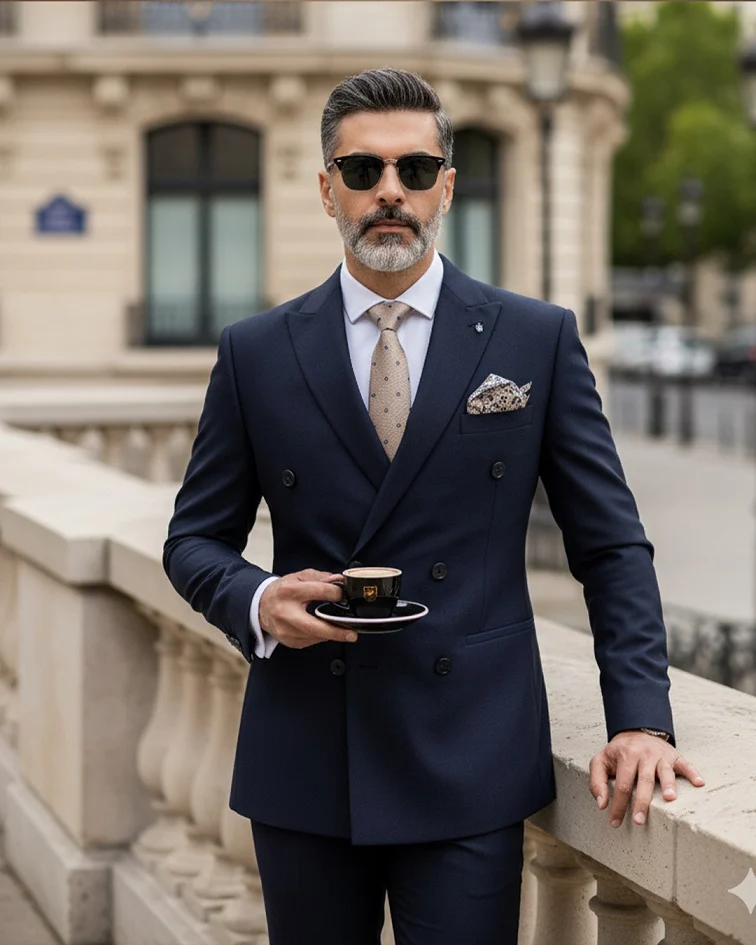 The Double-Breasted Suit That Makes a Case for Old-World Elegance