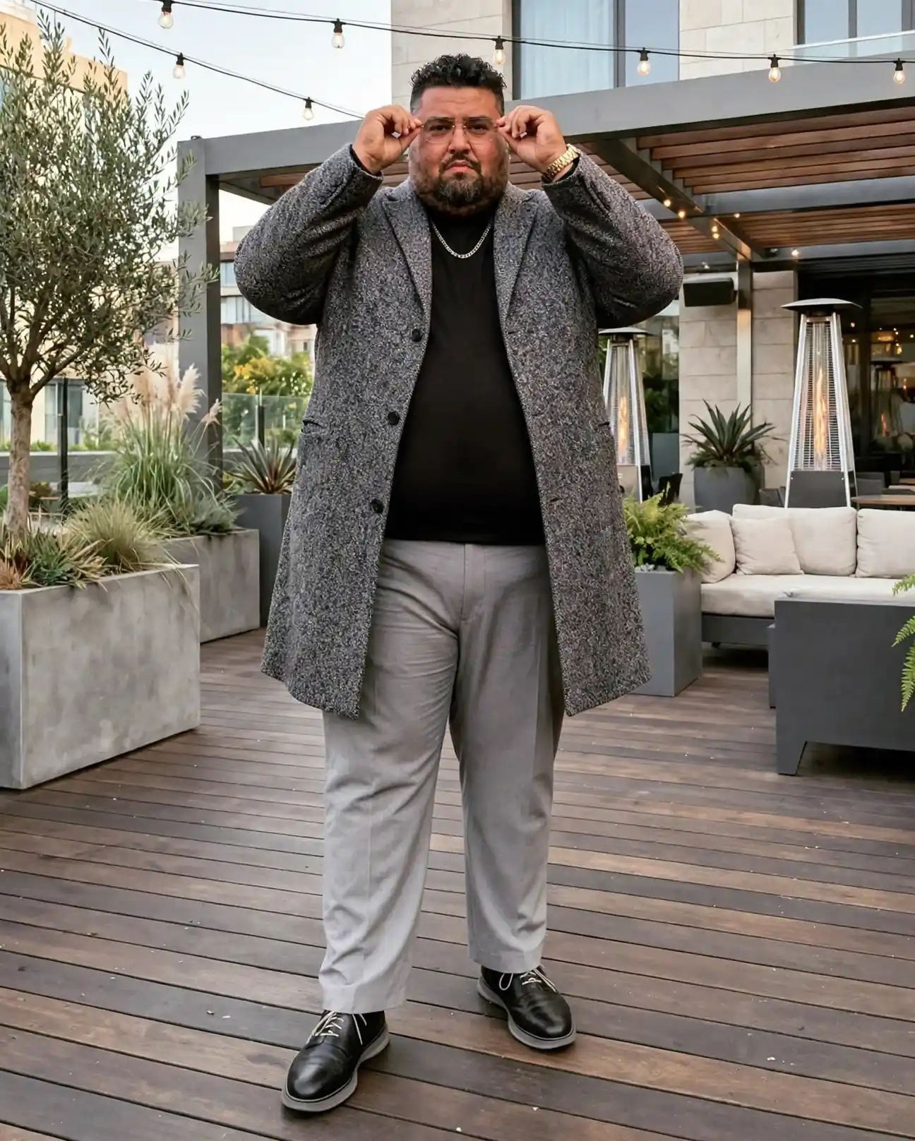 13 Best Colors for Plus Size Men to Wear That Photograph Well 12 10. Grey Wool Coat