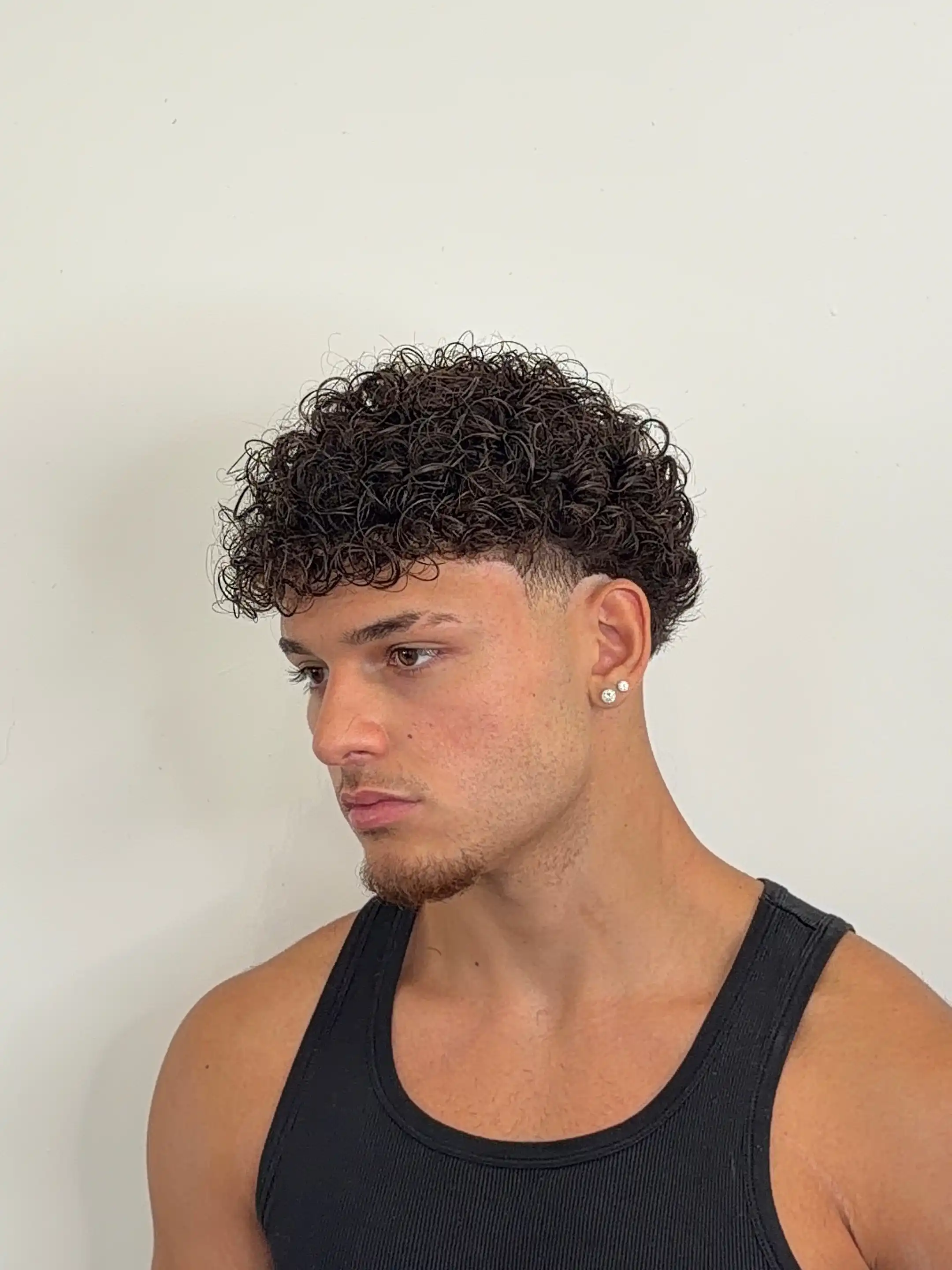 11. Compact Curl Bowl with High Fade