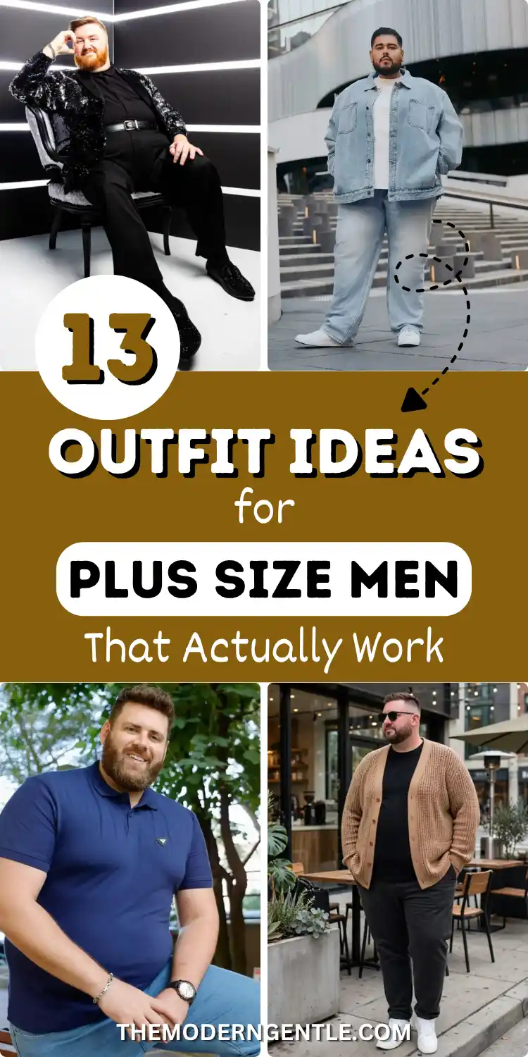 13 Outfit Ideas for Plus Size Men
